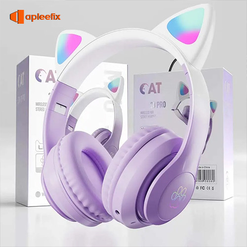 Cat Wireless Headset STN-28  Bluetooth Headphones LED Flashing Light
